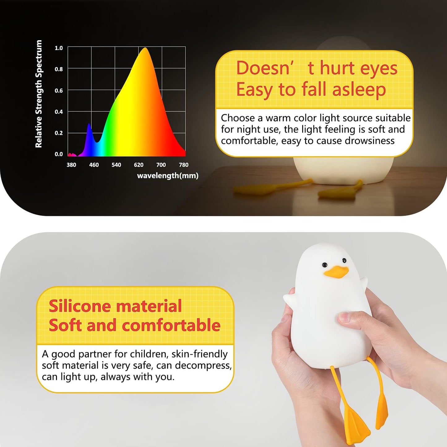 Night Light for Kids | Cute Duck